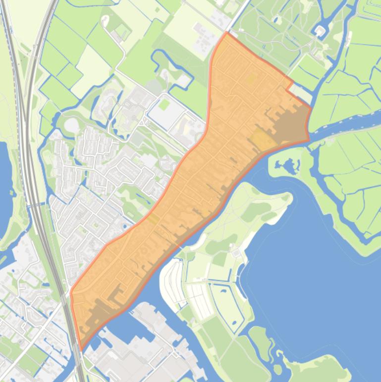 Kaart van de Middelbuurt.