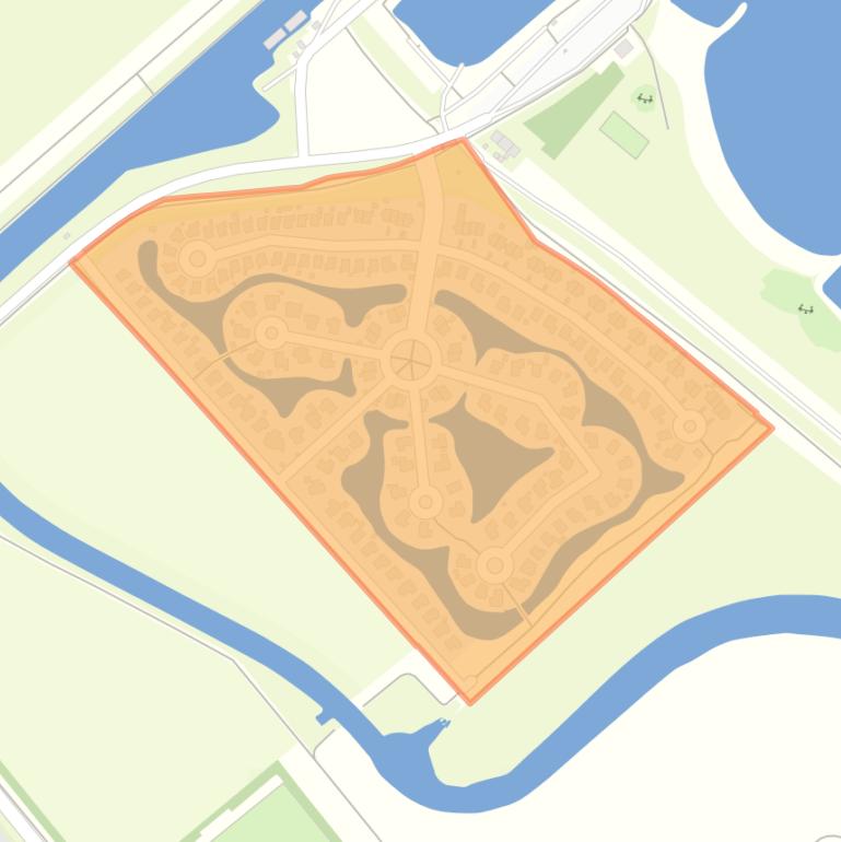 Kaart van de buurt Middelharnis Nieuw Zeeland.