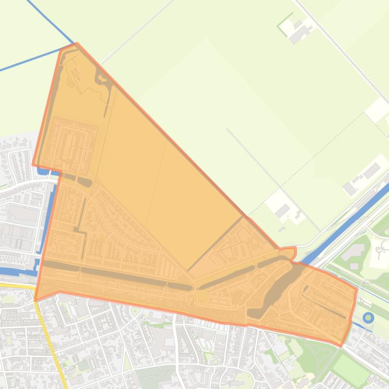 Kaart van de buurt Middelharnis westplaat.
