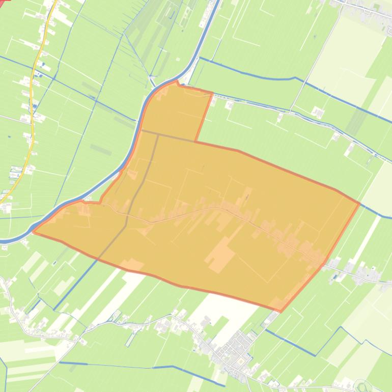 Kaart van de buurt Middelkoop.