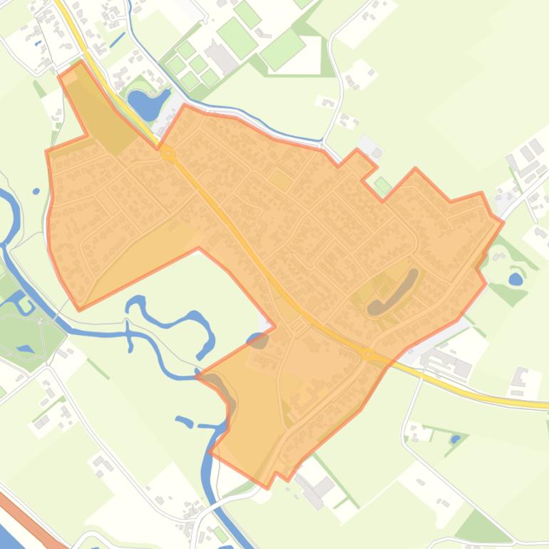 Kaart van de buurt Middelrode.