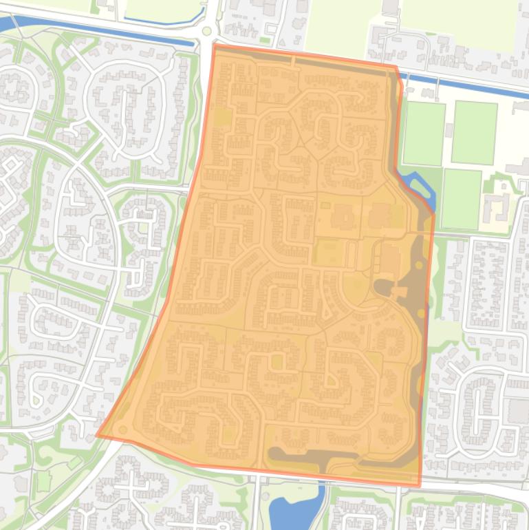 Kaart van de buurt Middelzand.