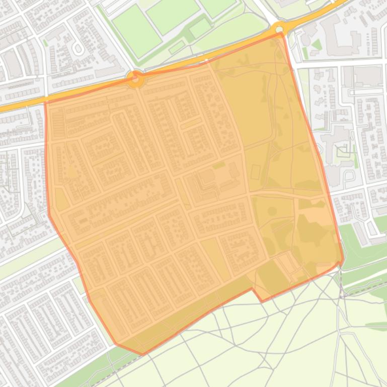 Kaart van de buurt Midden Eng-Oost.