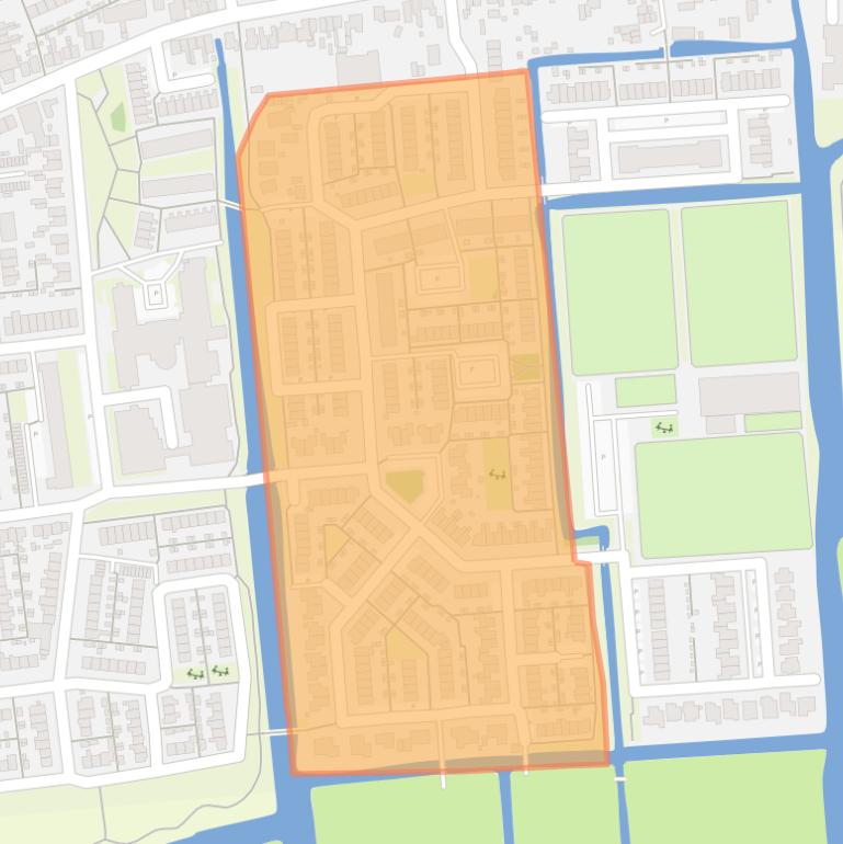 Kaart van de buurt Middentil.