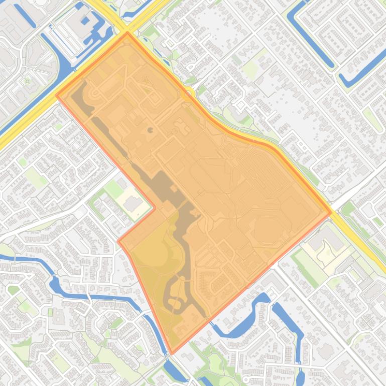 Kaart van de buurt Middenwaard.