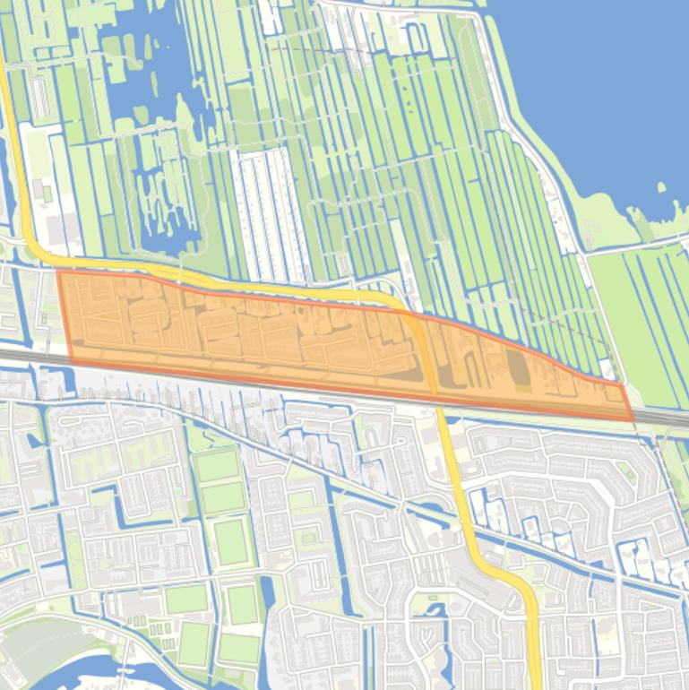 Kaart van de buurt Middenwillens.