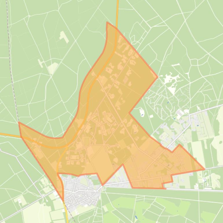 Kaart van de buurt Miggelenberg.