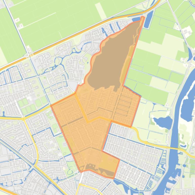 Kaart van de buurt Milligen.