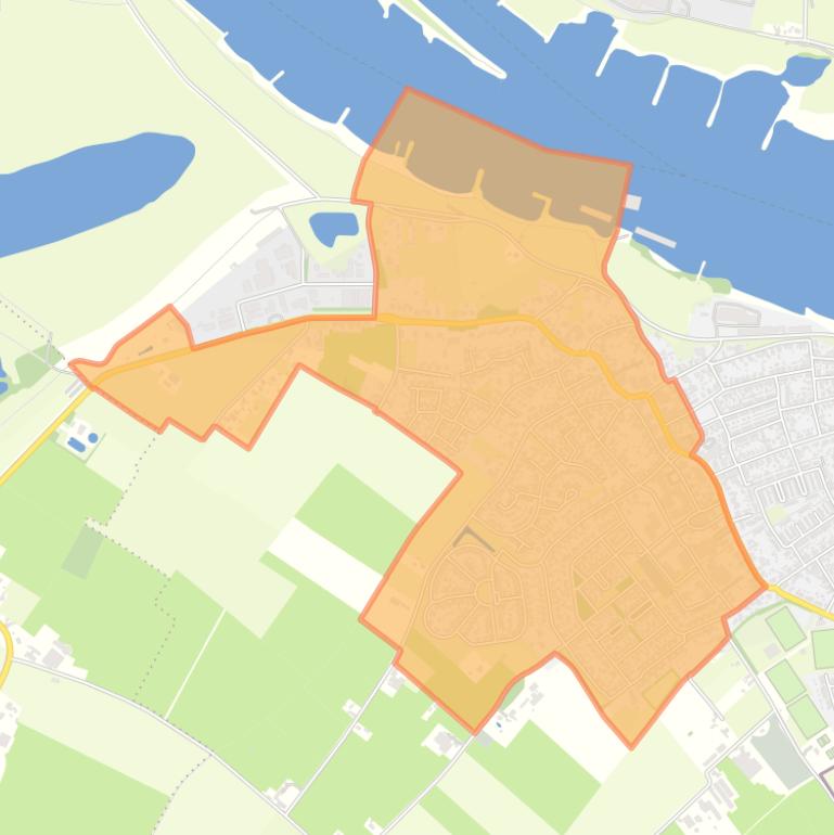 Kaart van de buurt Millingen aan de Rijn-West.