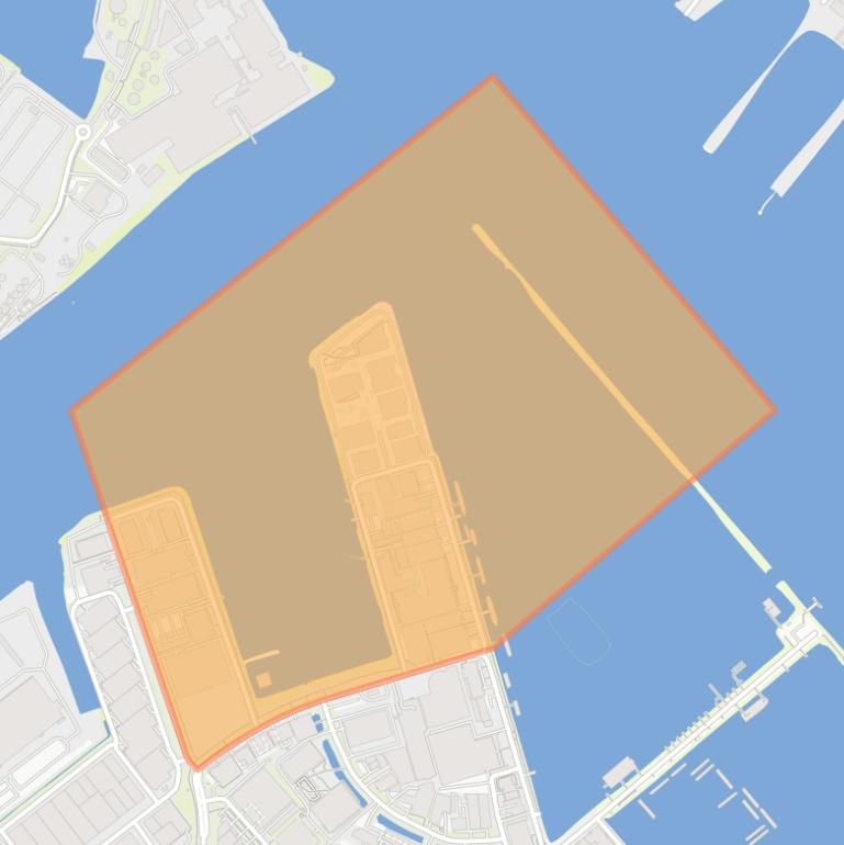 Kaart van de buurt Minervahaven-Noordoost.
