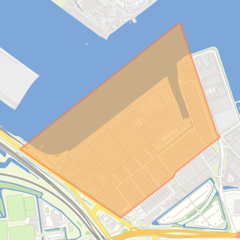 Kaart van de buurt Minervahaven-Noordwest.