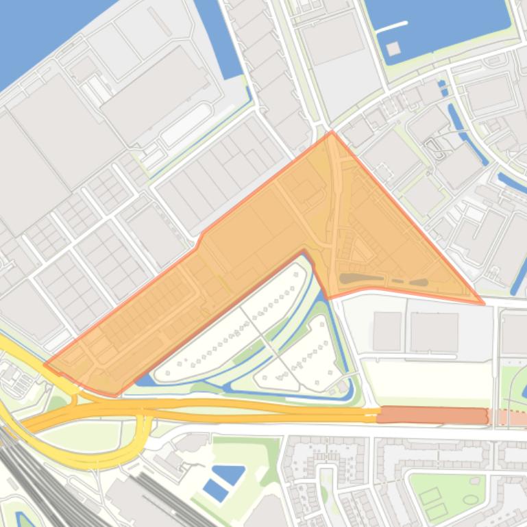 Kaart van de buurt Minervahaven-Zuidwest.