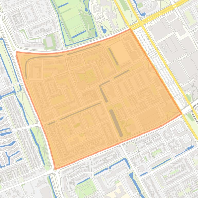 Kaart van de Ministerbuurt.