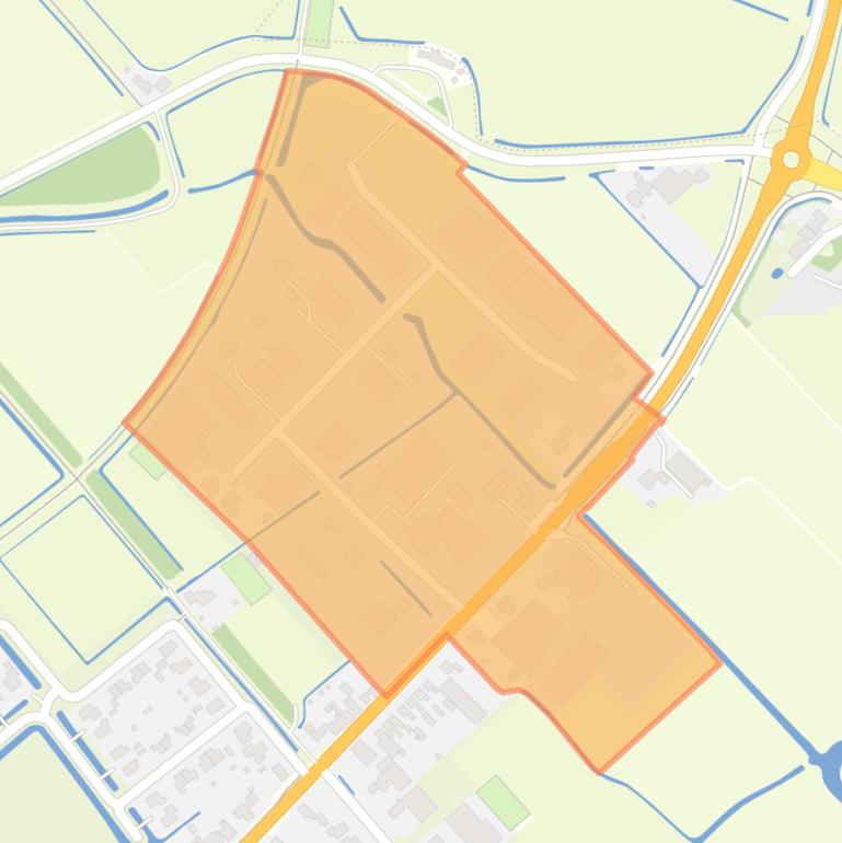 Kaart van de buurt Minnertsga Bedrijventerrein Boskdykje.