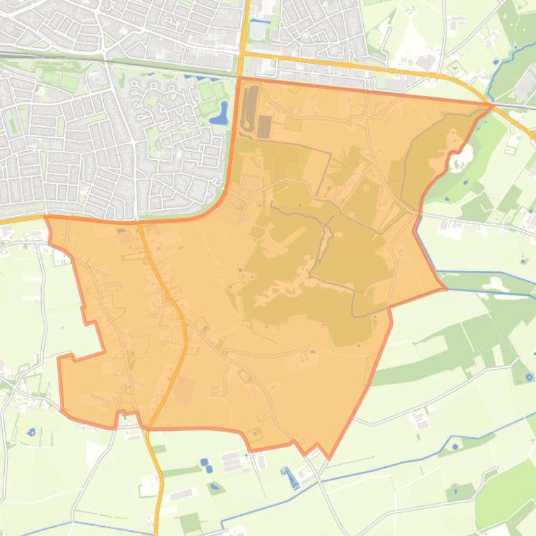 Kaart van de buurt Moesel buitengebied.