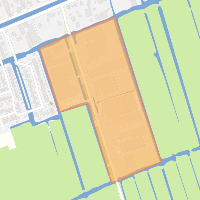Kaart van de buurt Molenaarsgraaf-Polderweg-oost.