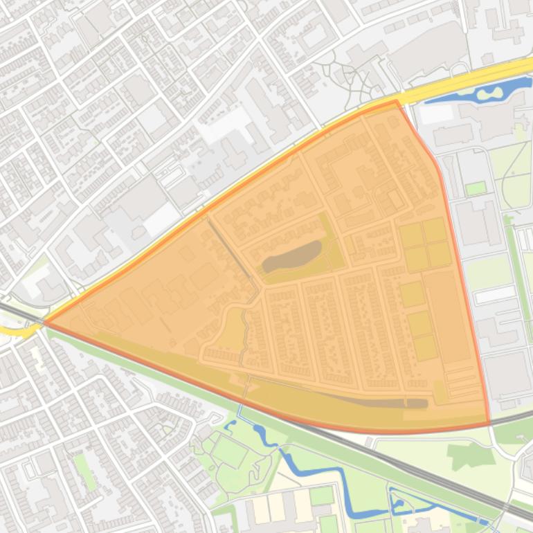 Kaart van de buurt Molenbeke.