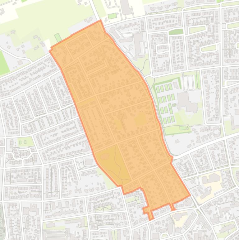 Kaart van de buurt Molenberg.