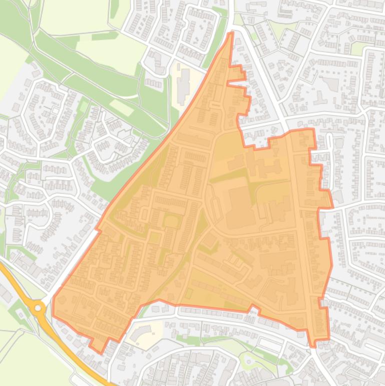 Kaart van de buurt Molenberg.