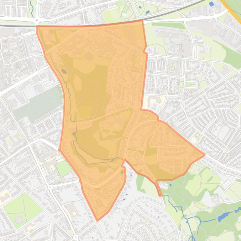 Kaart van de buurt Molenbergpark.