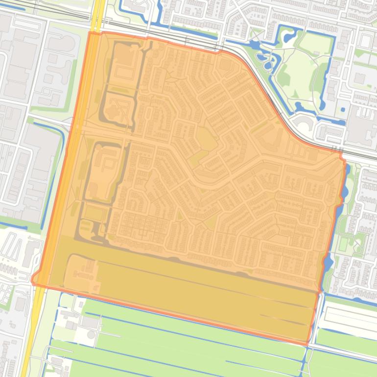 Kaart van de Molenbuurt.