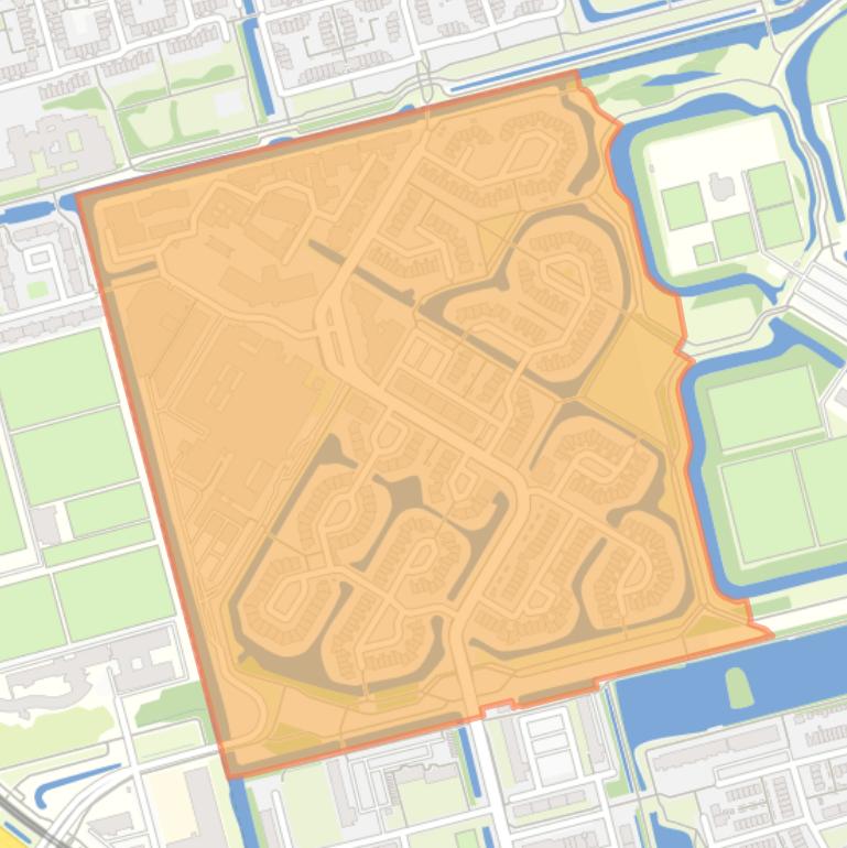 Kaart van de Molenbuurt.