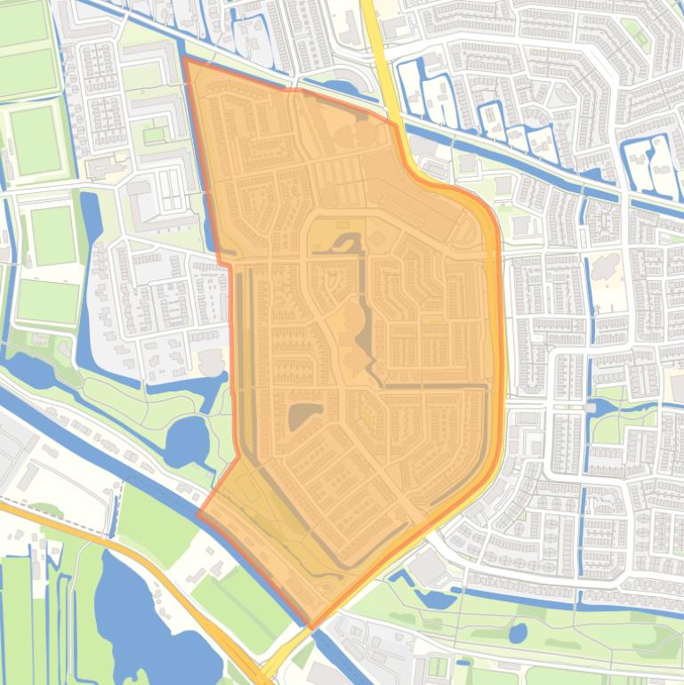 Kaart van de Molenbuurt.