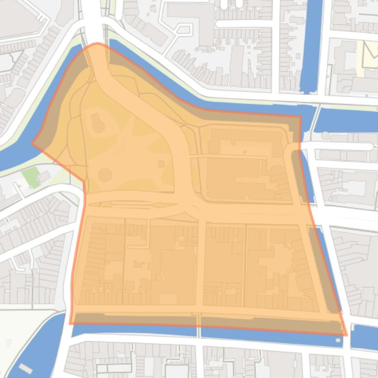 Kaart van de Molenbuurt.