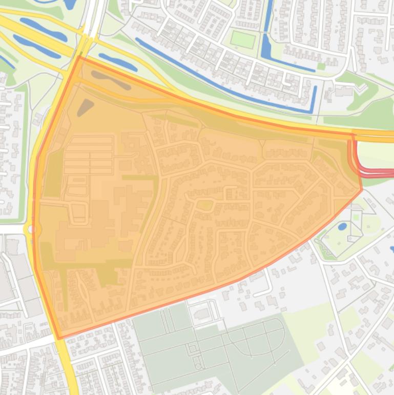 Kaart van de Molenbuurt.