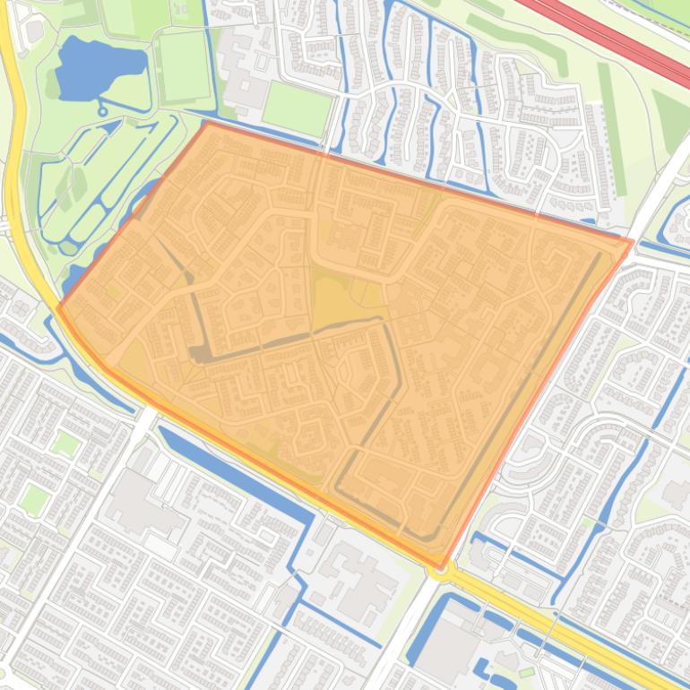 Kaart van de Molenbuurt.