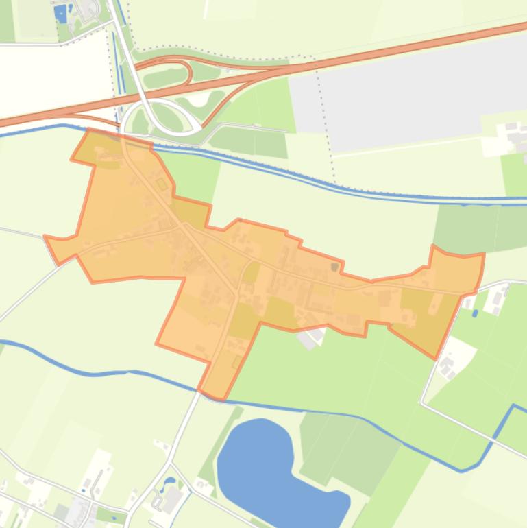 Kaart van de buurt Molenhoek.