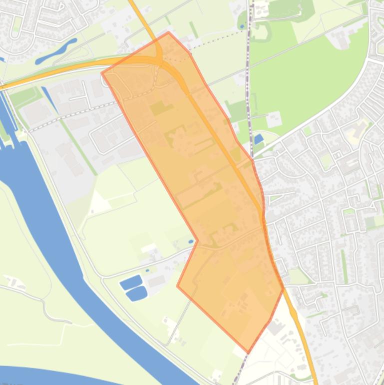 Kaart van de buurt Molenhoek.