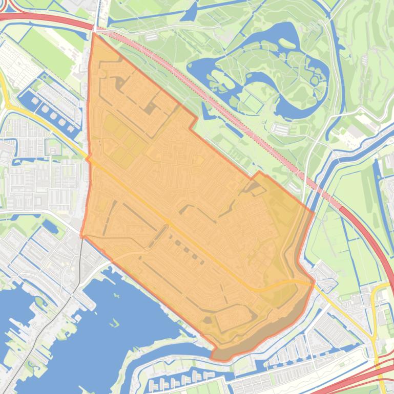 Kaart van de buurt Molenlaankwartier.