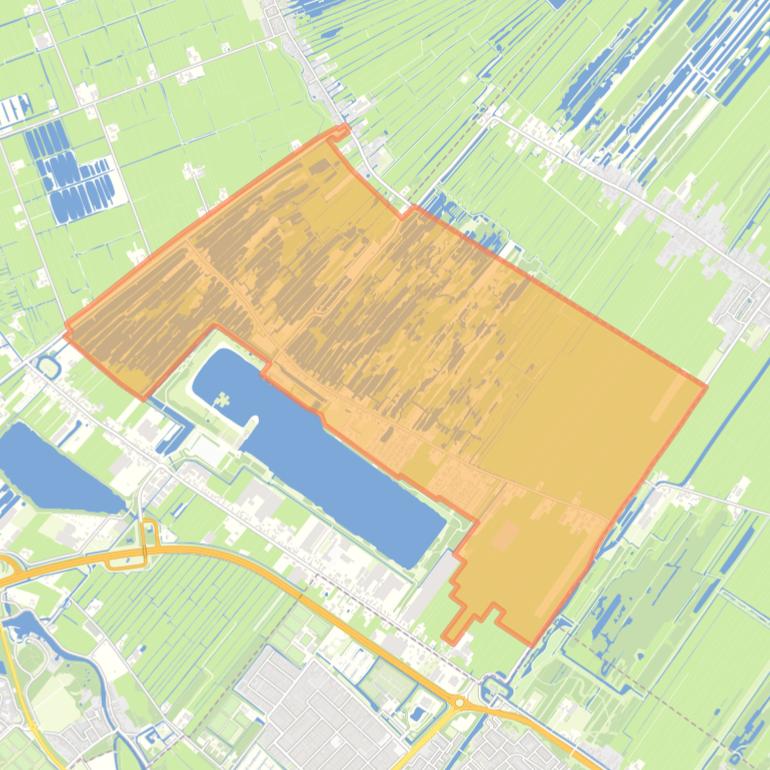 Kaart van de buurt Molenpolder.