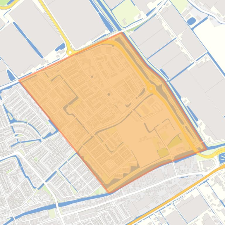 Kaart van de buurt Molensloot.