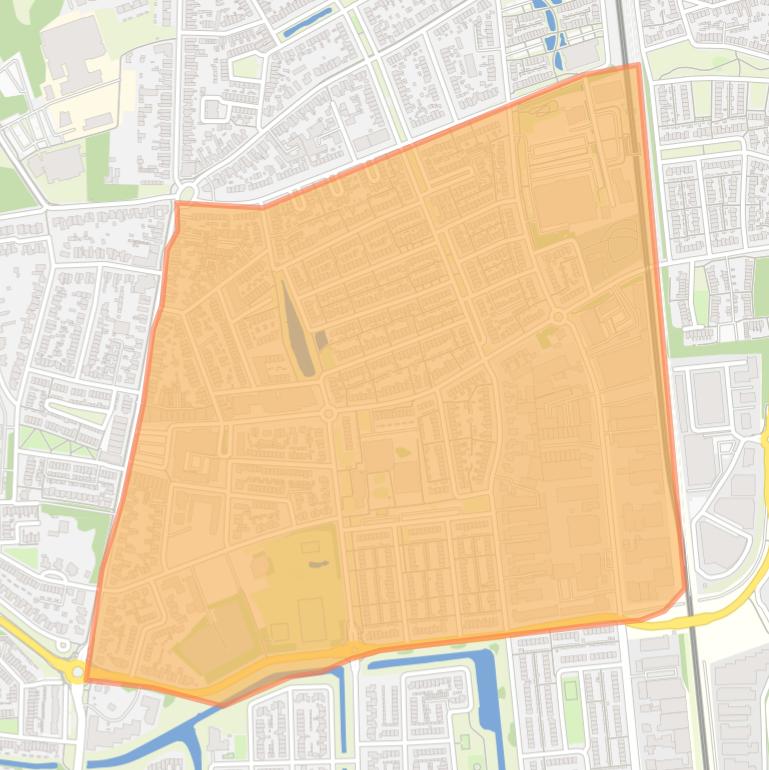 Kaart van de buurt Molenstraat en omgeving.