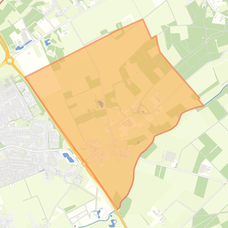 Kaart van de buurt Molenveld en Schadewijk.