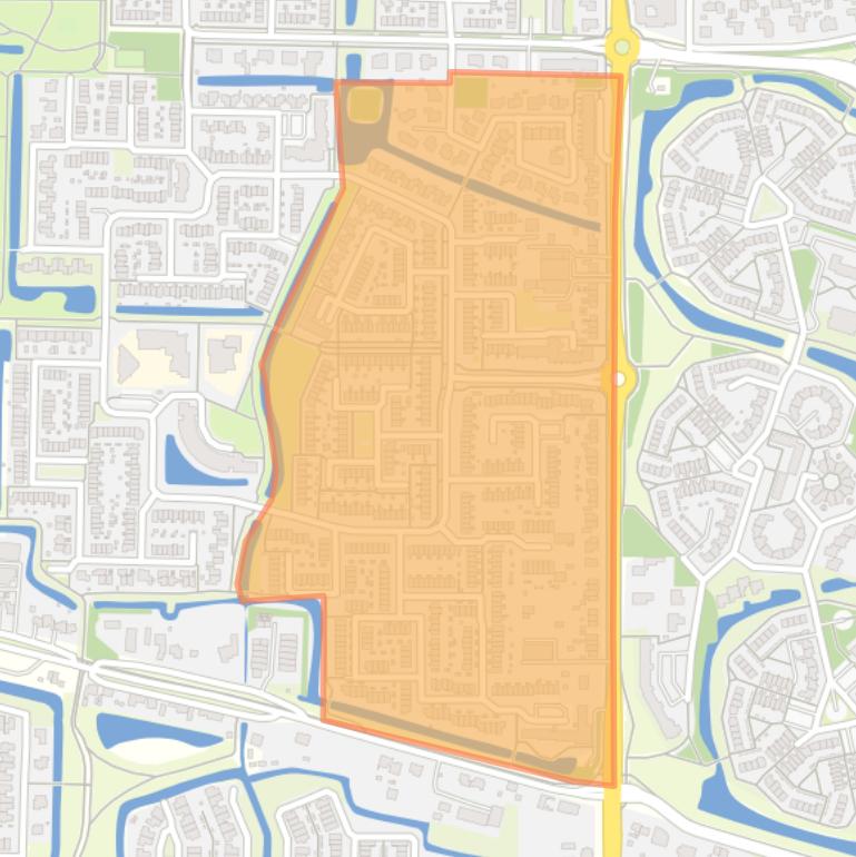 Kaart van de buurt Molenvliet 1.