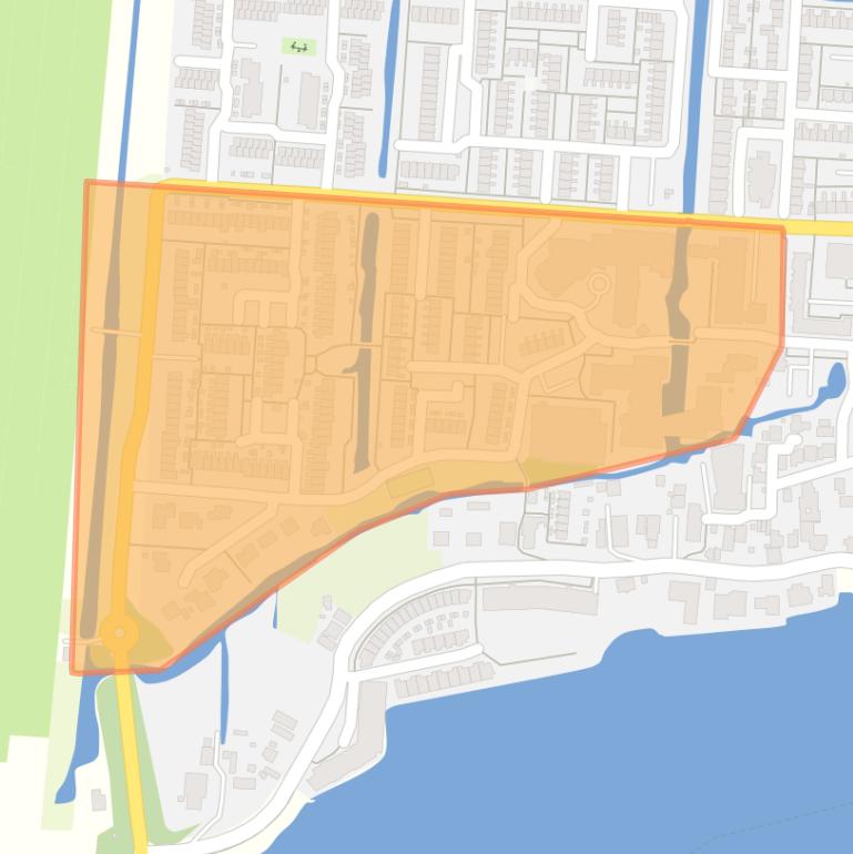 Kaart van de buurt Molenwerf en omstreken.