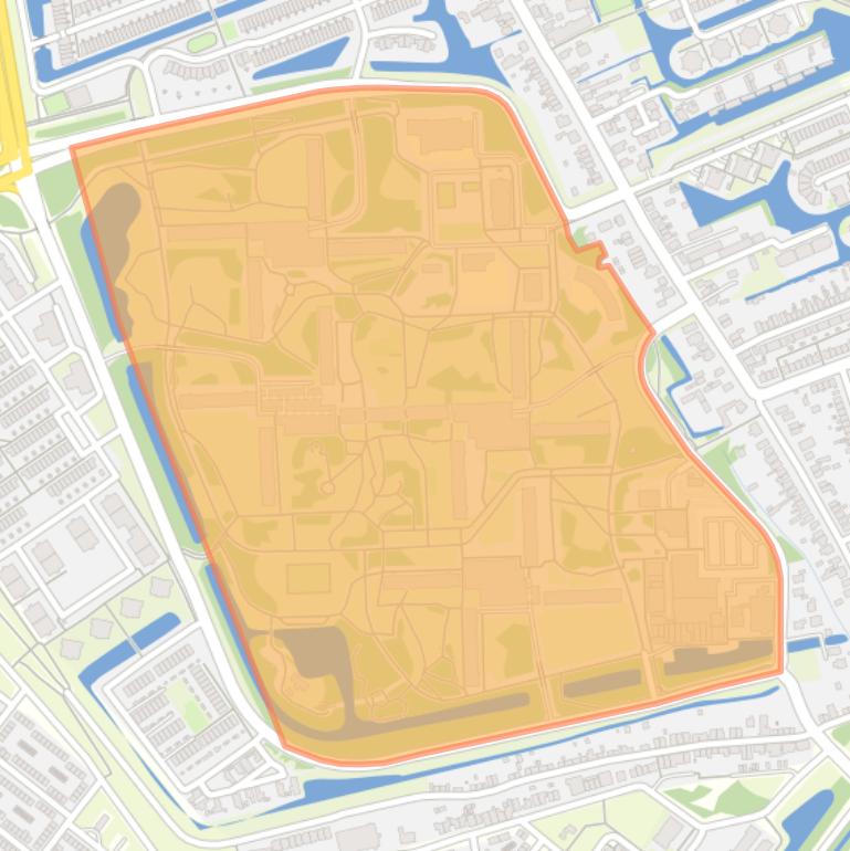 Kaart van de buurt Molenwijk.