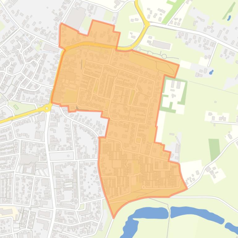 Kaart van de buurt Molenwijk-Dries.