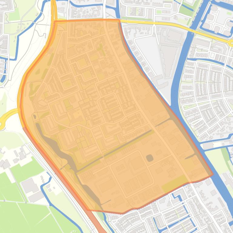 Kaart van de buurt Molenwijk.