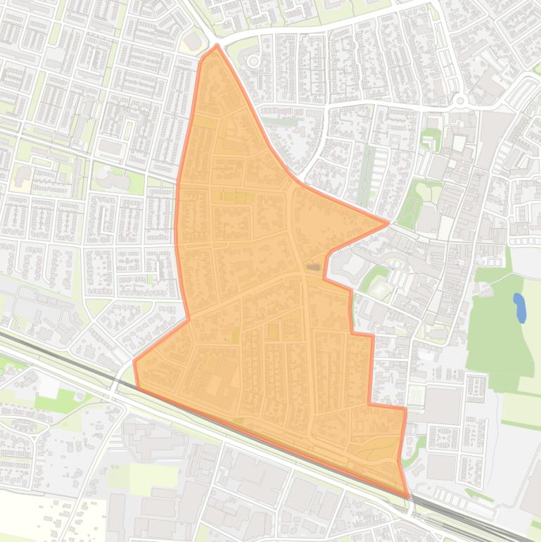 Kaart van de buurt Molenwijk.