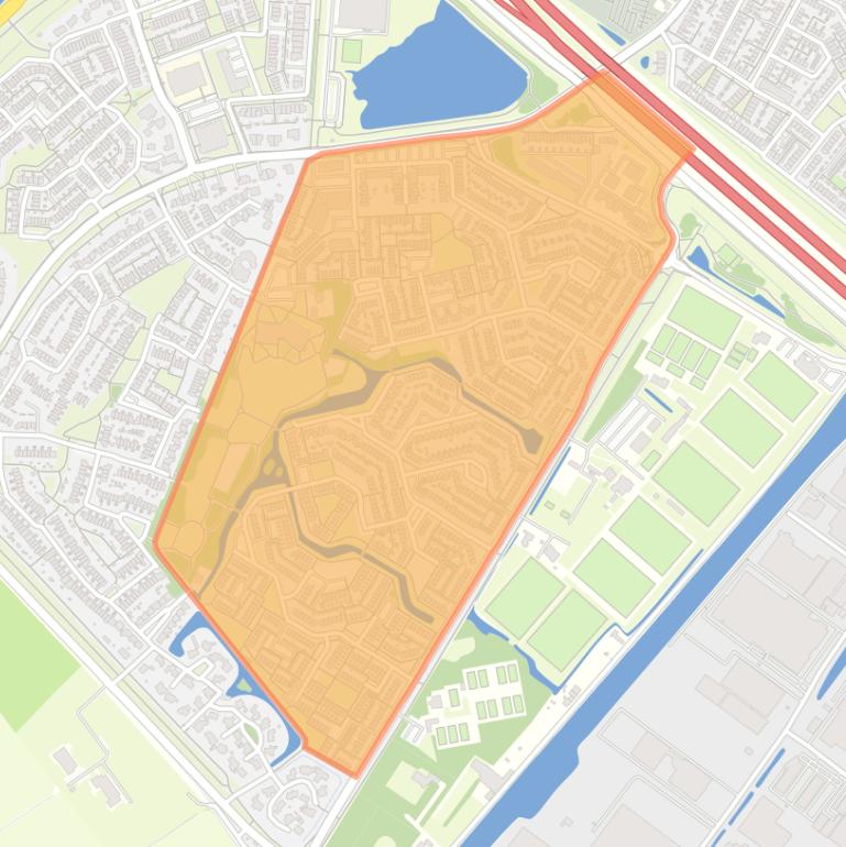 Kaart van de buurt Monnikenhof centrum.