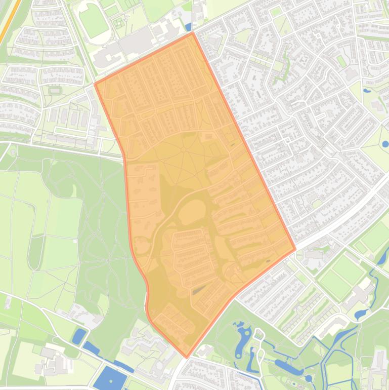 Kaart van de buurt Monnikenhuizen.