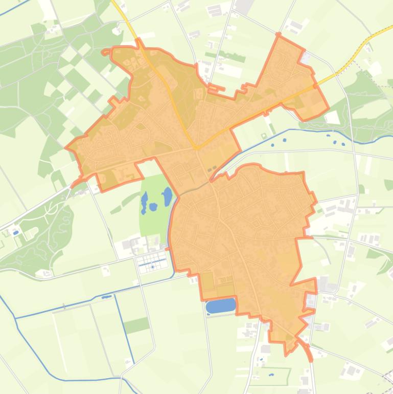 Kaart van de buurt Montfort.