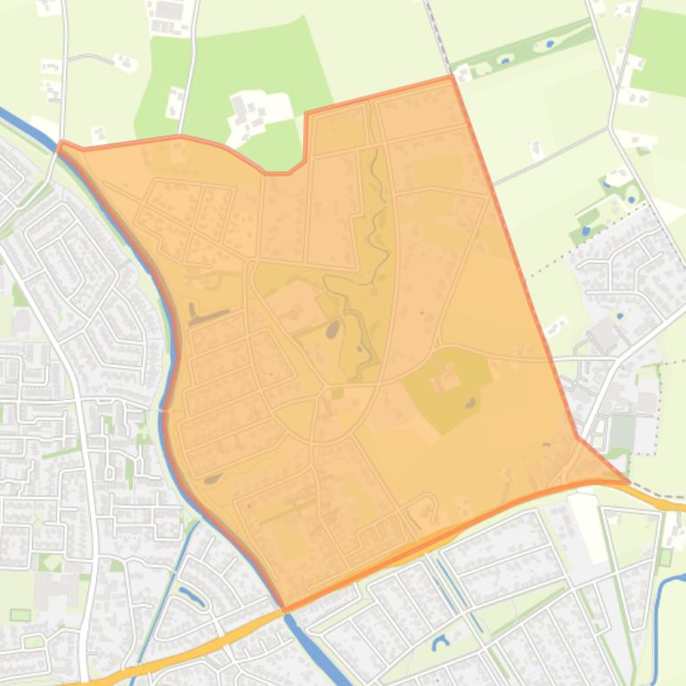 Kaart van de buurt Mooie Vrouwenweg en omgeving.