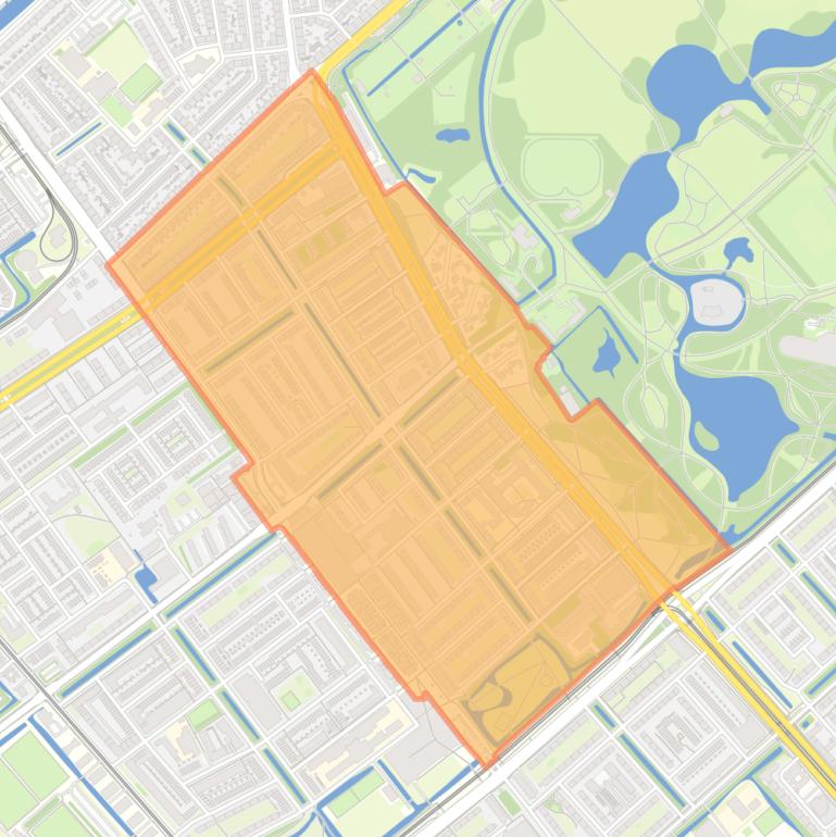 Kaart van de buurt Morgenstond-Oost.
