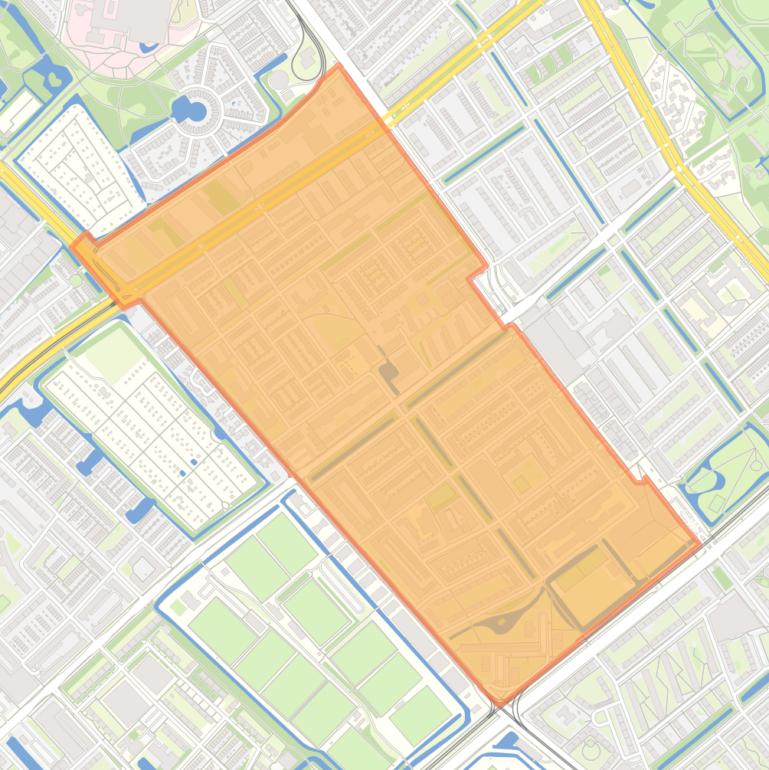 Kaart van de buurt Morgenstond-West.