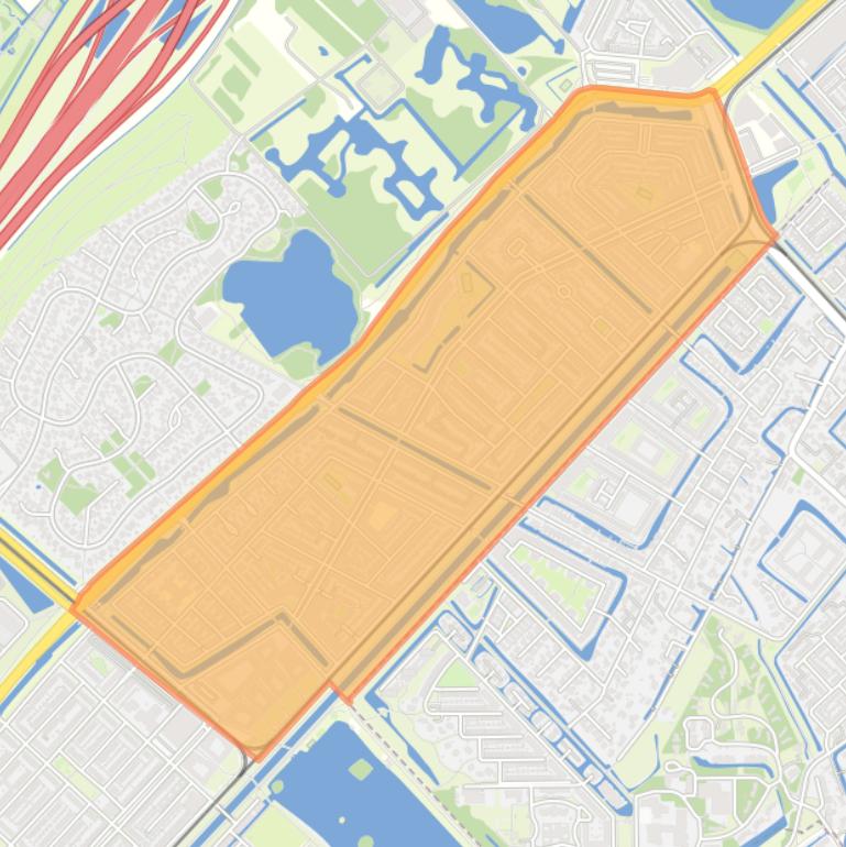 Kaart van de buurt Morgenweide.